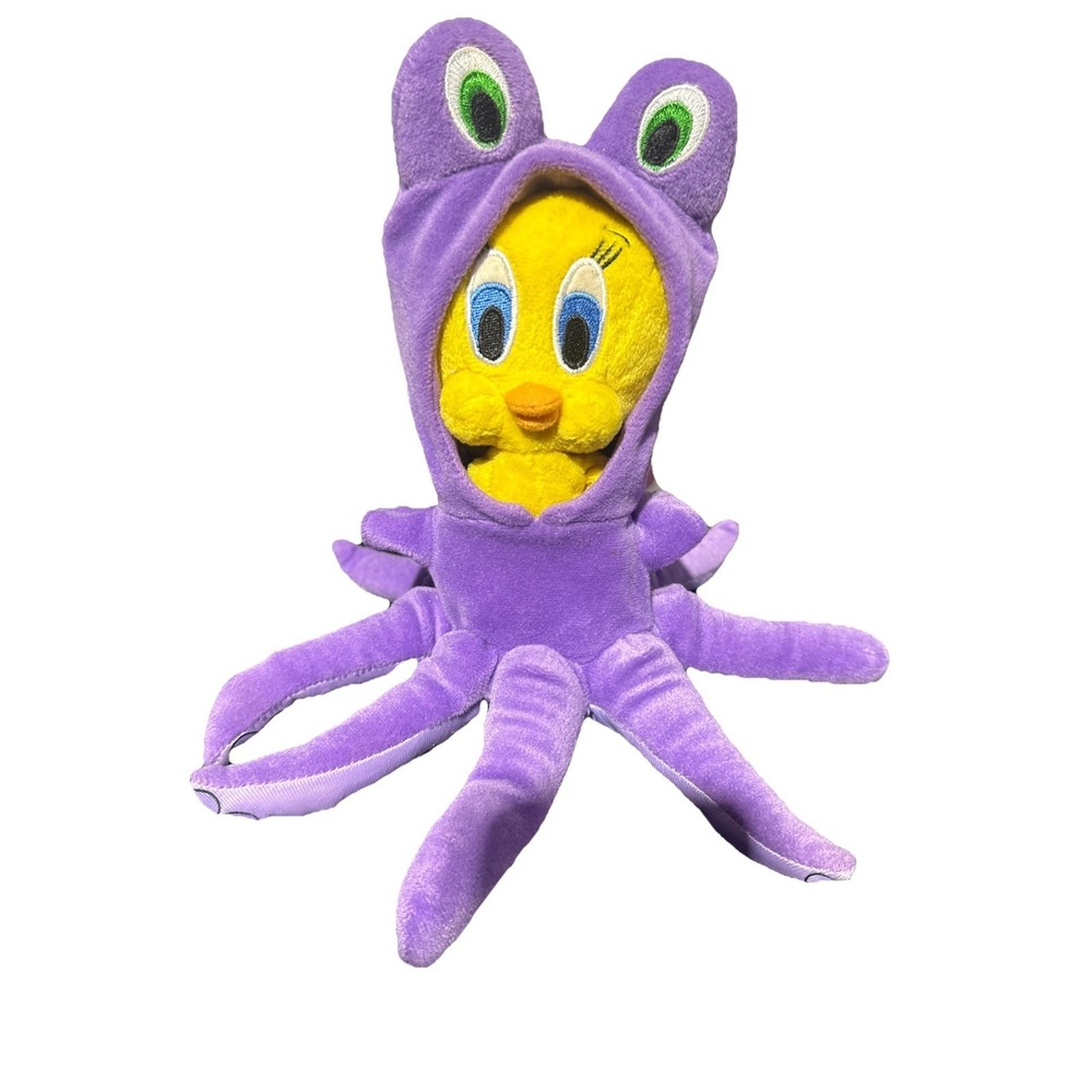 Tweety Bird Under The Deep Blue Sea Octopus Plush Stuffed Warner Bros 2001 Tag